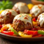 beef-meatballs-with-cheese-and-bell-pepper/