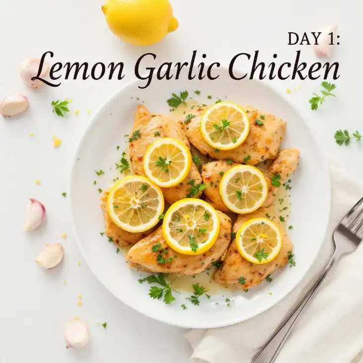 Day 1 Lemon Garlic Chicken