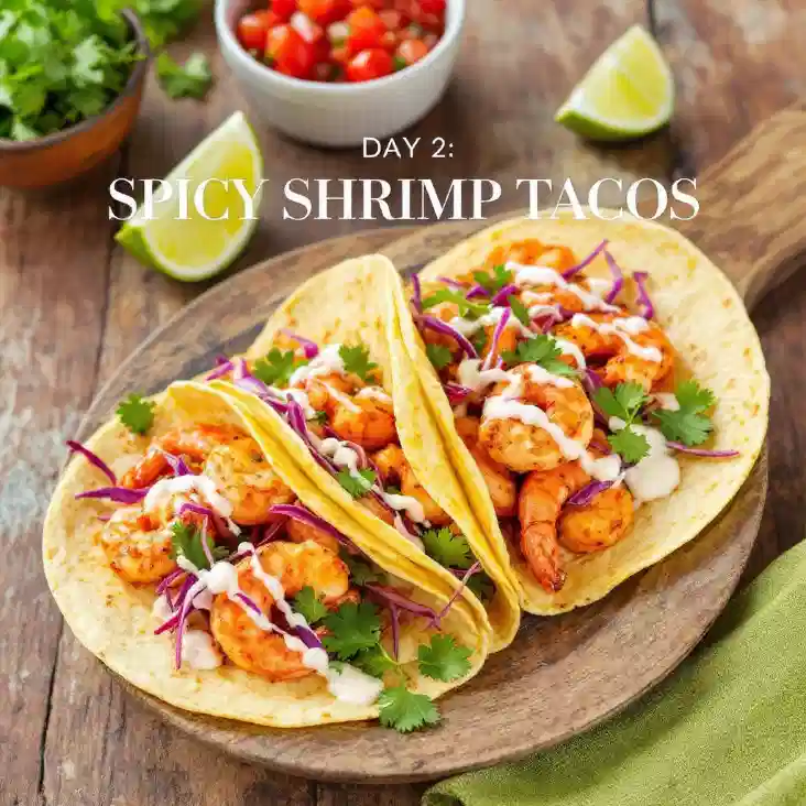 Day 2 Spicy Shrimp Tacos