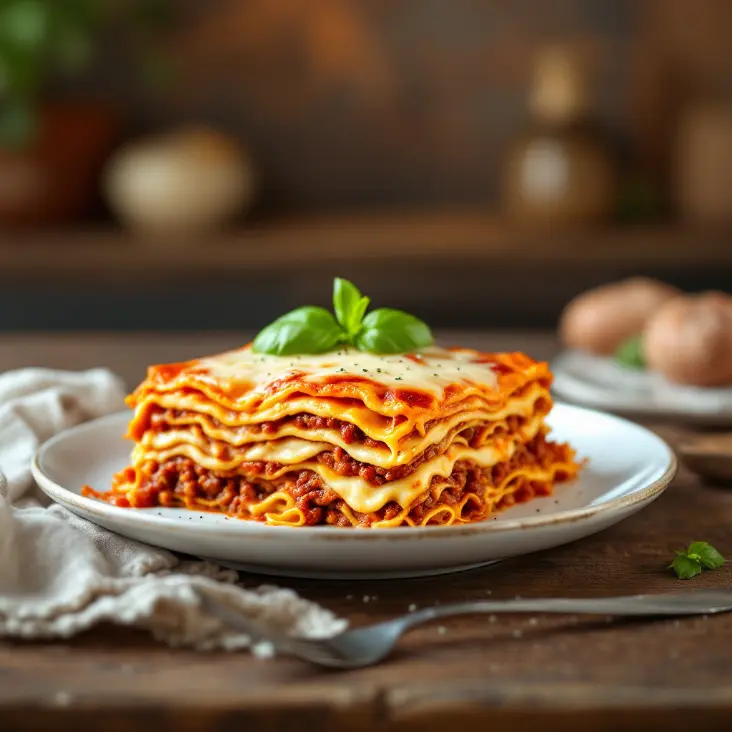 Lasagna with MeatA Classic Italian Dish