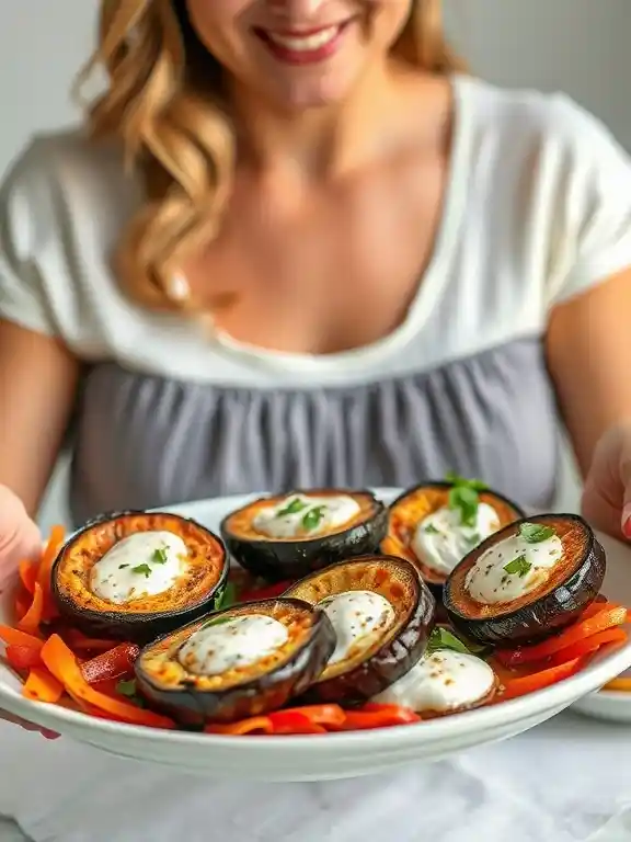 Baked Eggplant Rounds with Mozzarella: A Delicious and Healthy Veggie Delight